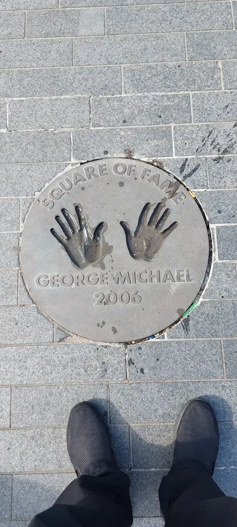 George Michael Handprints at Wembley