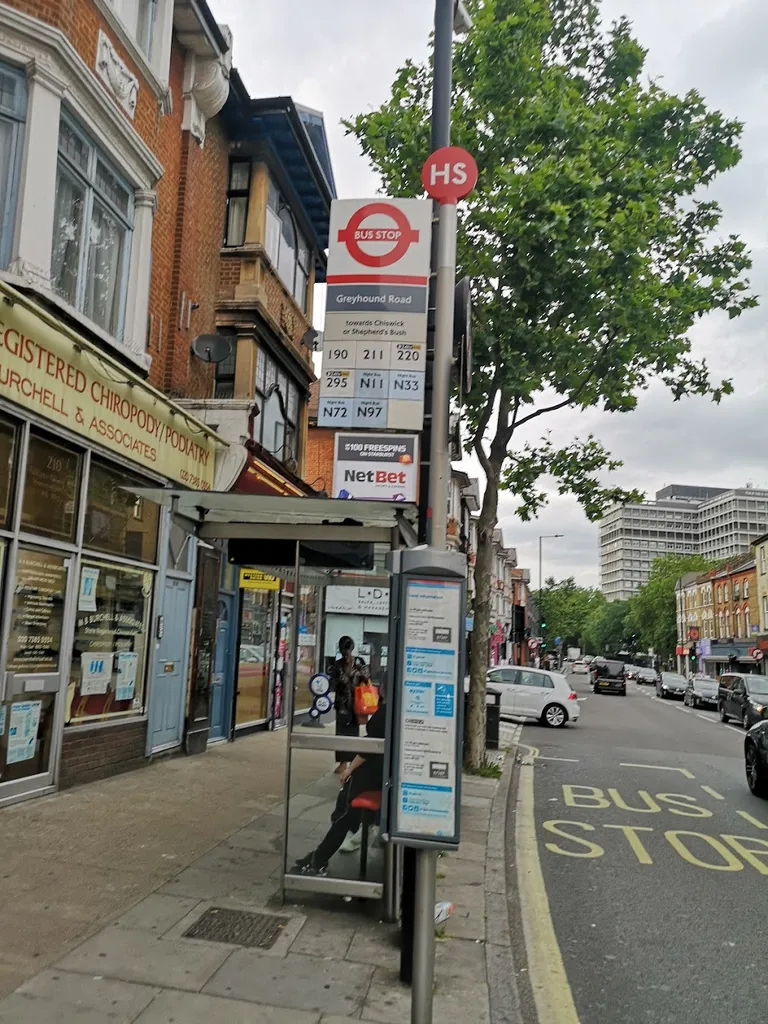 Greyhound Road Barons Court (Stop HS)
