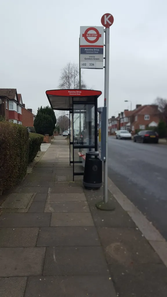 Pennine Drive Claremont Road (Stop K)