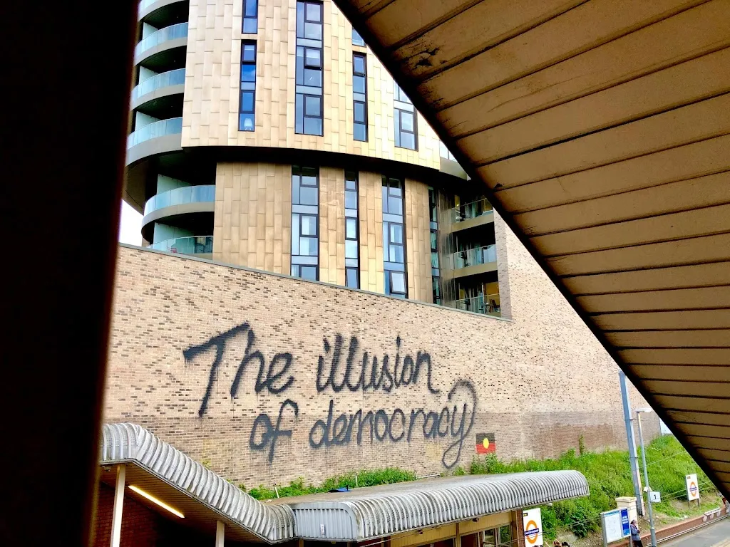 “The Illusion of Democracy” Aboriginal Street Art