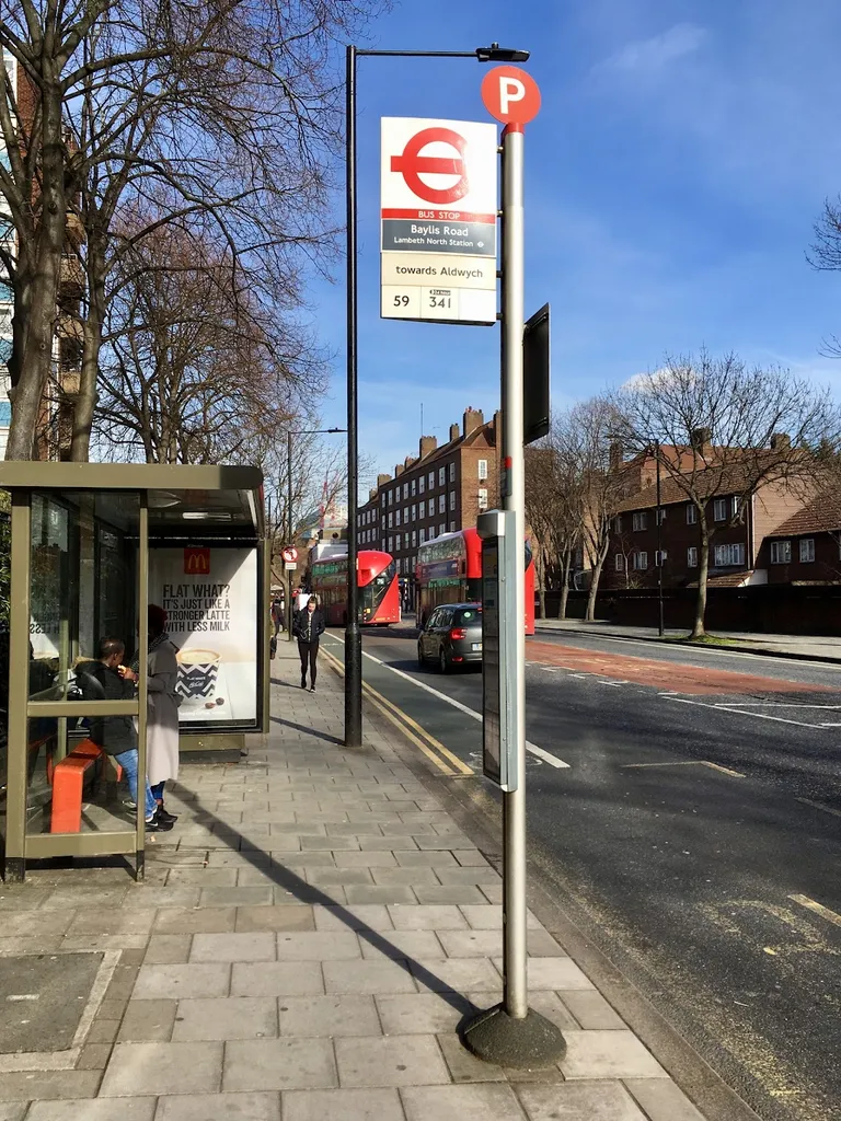 Baylis Road / Lambeth North Station (Stop P)
