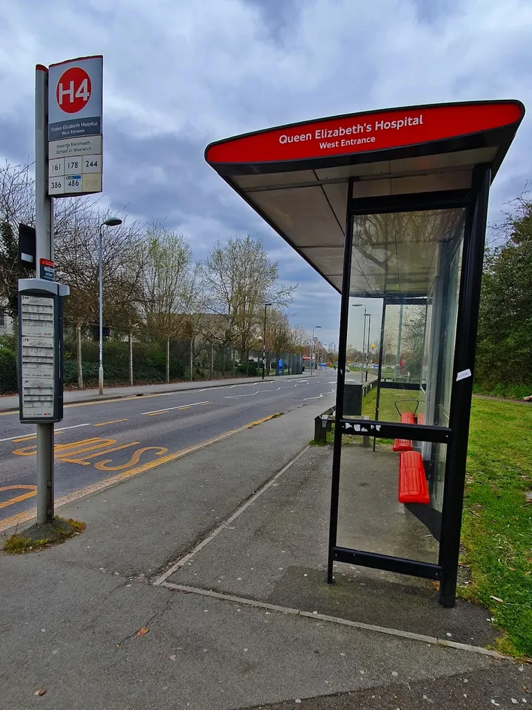 Queen Elizabeth Hospital / West Entrance (Stop H4)
