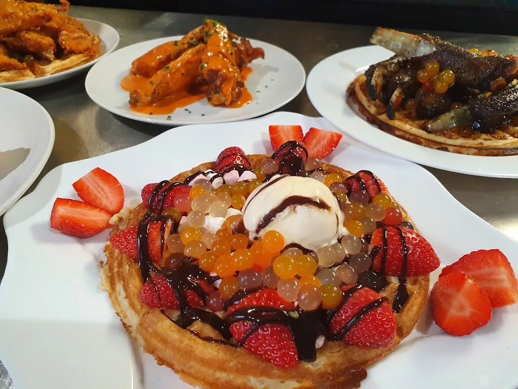 Coco Chicken and Waffles