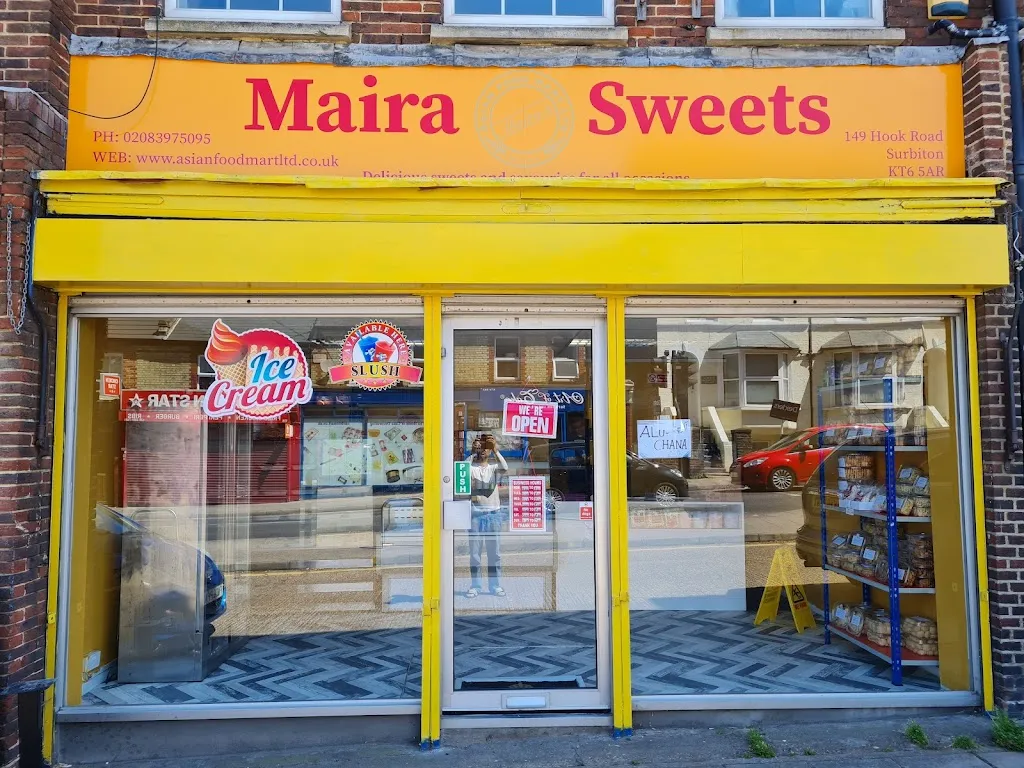 Maira Sweets, 149 Hook Road, Surbiton, KT6 5AR