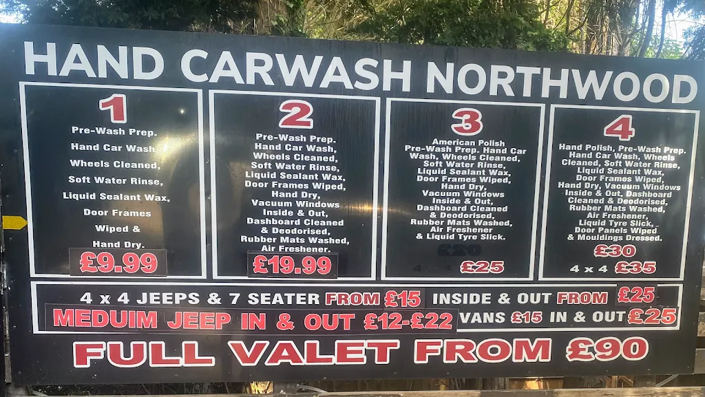Hand Car Wash Northwood