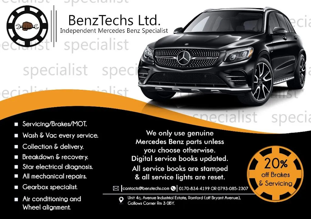Independent Mercedes Benz Specialist. BenzTechs Ltd