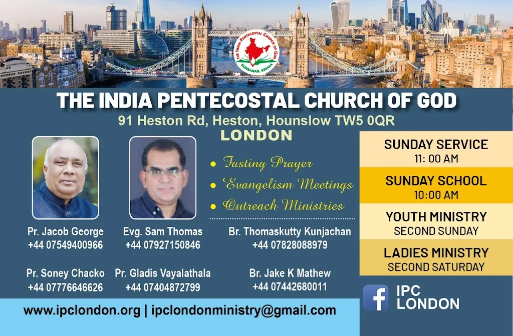 IPC London Hounslow (The India Pentecostal Church of God - Hounslow London) Malayalam English