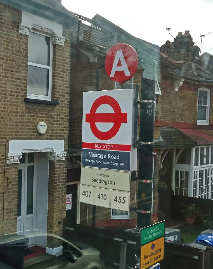 Vicarage Road / Wandle Park Tram Stop (Stop A)