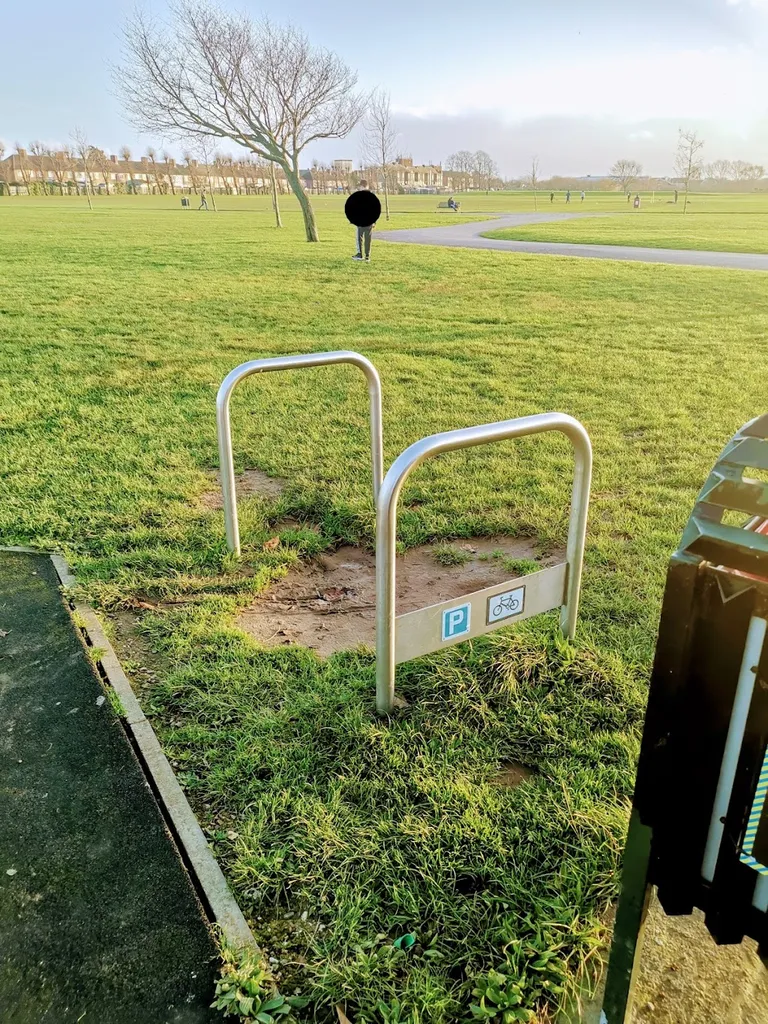 Bicycle Parking Stand - Mayesbrook Park Outdoor Gym