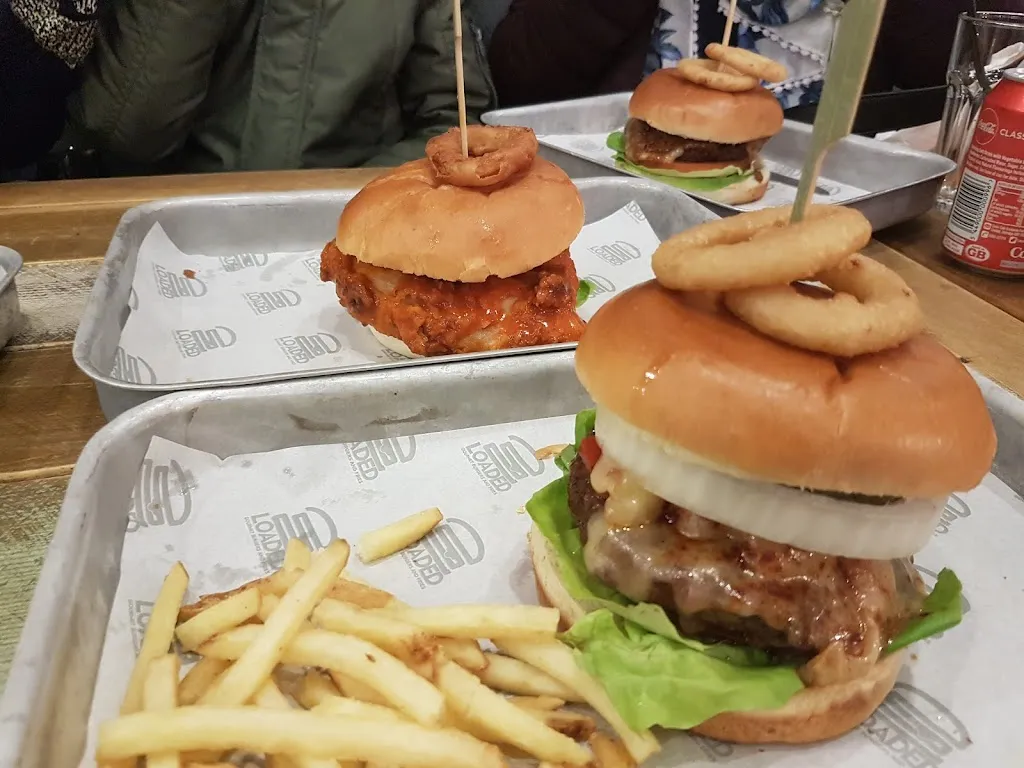 Loaded Gourmet Burgers and Fries
