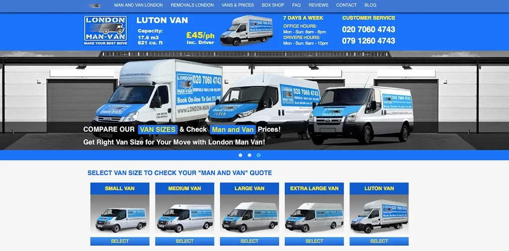 LONDON MAN VAN | LMV Transport Ltd