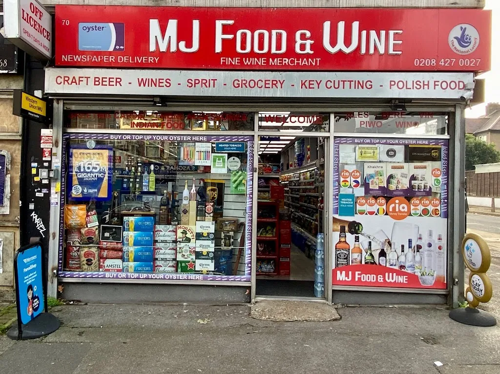 MJ FOOD & WINE (ALCHOL,NEWSAGENT,MONEY TRANSFER,NORTH HARROW)